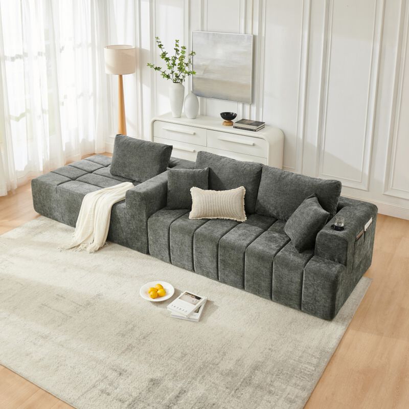 Jigipt L-Shaped Sectional Sofa image number 3