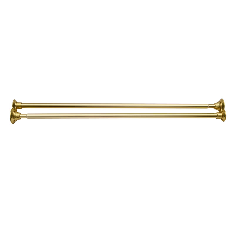 Adjustable 72 Proof Aluminum Double Shower Curtain Rods image number 3