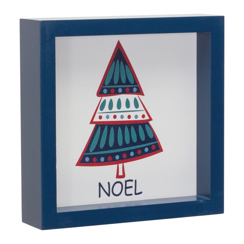 Noel, Jolly and Joy Tree Sign (Set of 6)  MDF