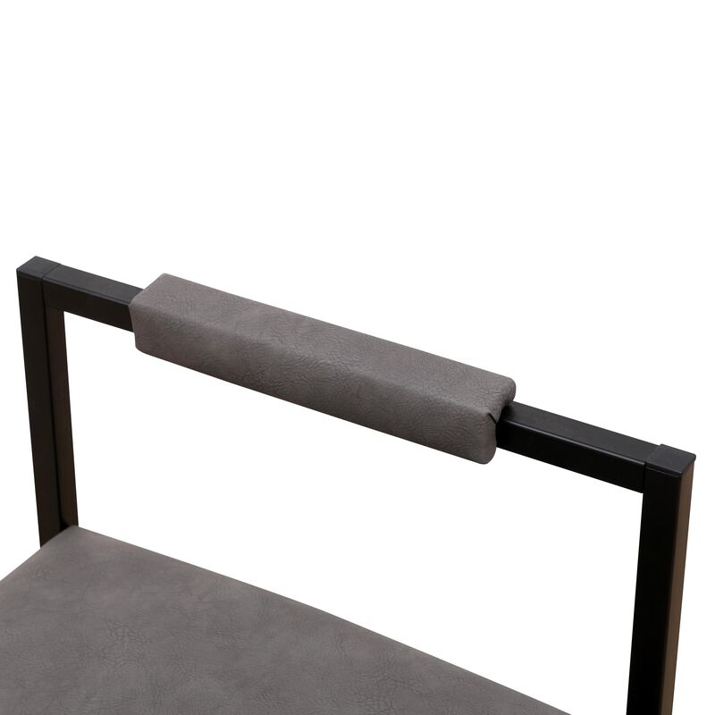 Set of 2 Counter Height Barstools Kitchen Island Stools with Backs for Comfort & Style