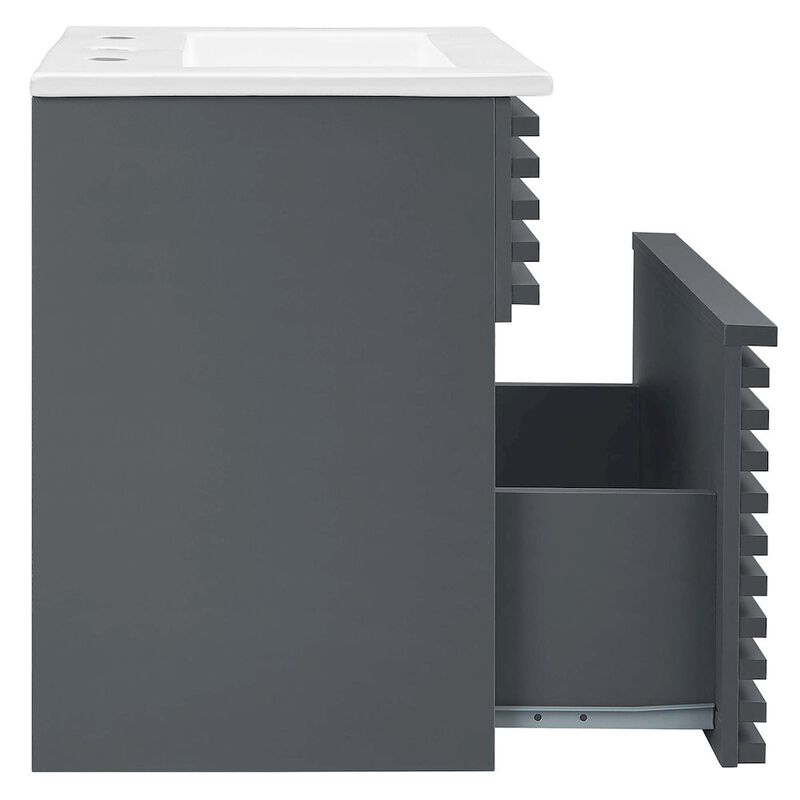 Render 18" Wall-Mount Bathroom Vanity image number 2