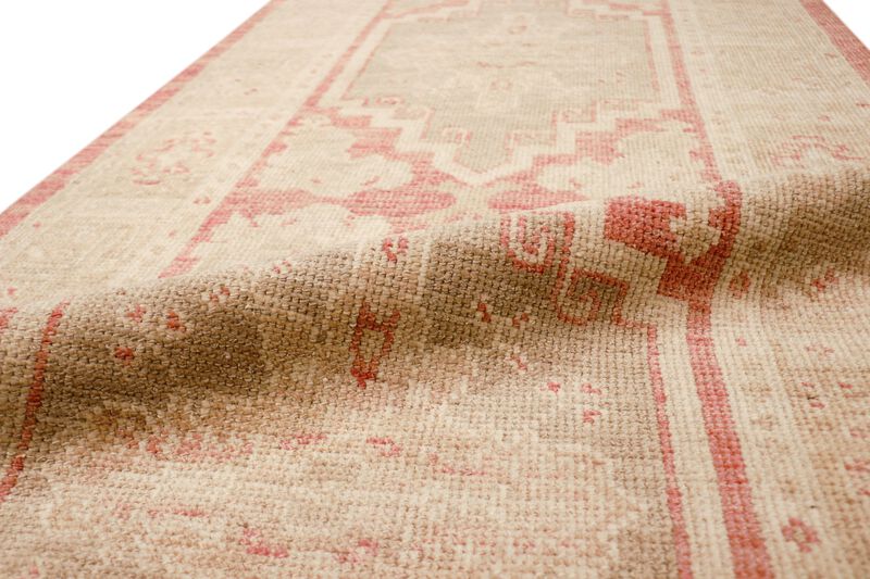 Pasargad Home Turkish Oushak Hand-Knotted Wool Runner- 2'11" X 12' 9" image number 6