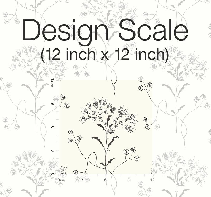 Magnolia Home Wildflower Black & White Peel & Stick Wallpaper (Double Roll) image number 7