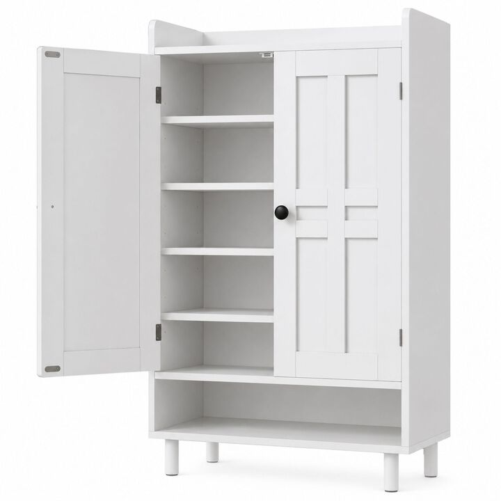 Envelor  6-Tier Modern Wood Flip-Top Modular Dustproof Shoe Storage Cabinet