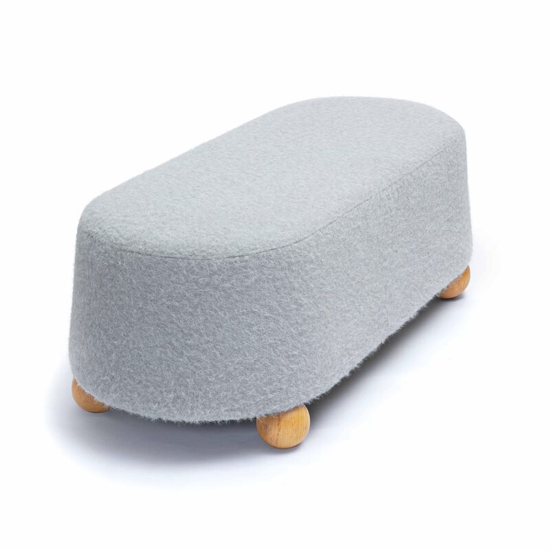 Jaine Loose Mohair Large Ottoman