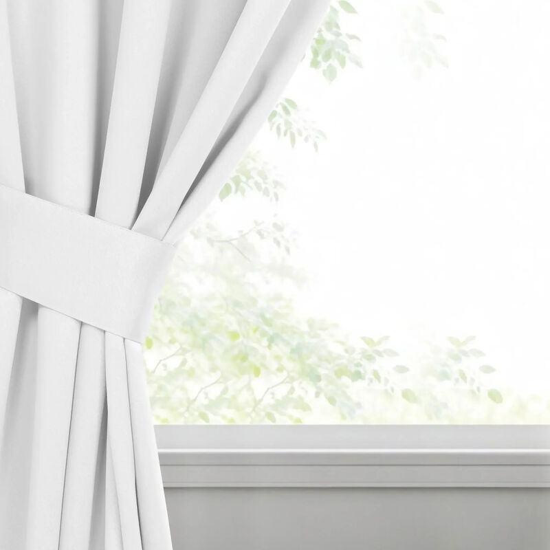 Set of 2 Classic Modern Room Darkening Blackout Curtains image number 4