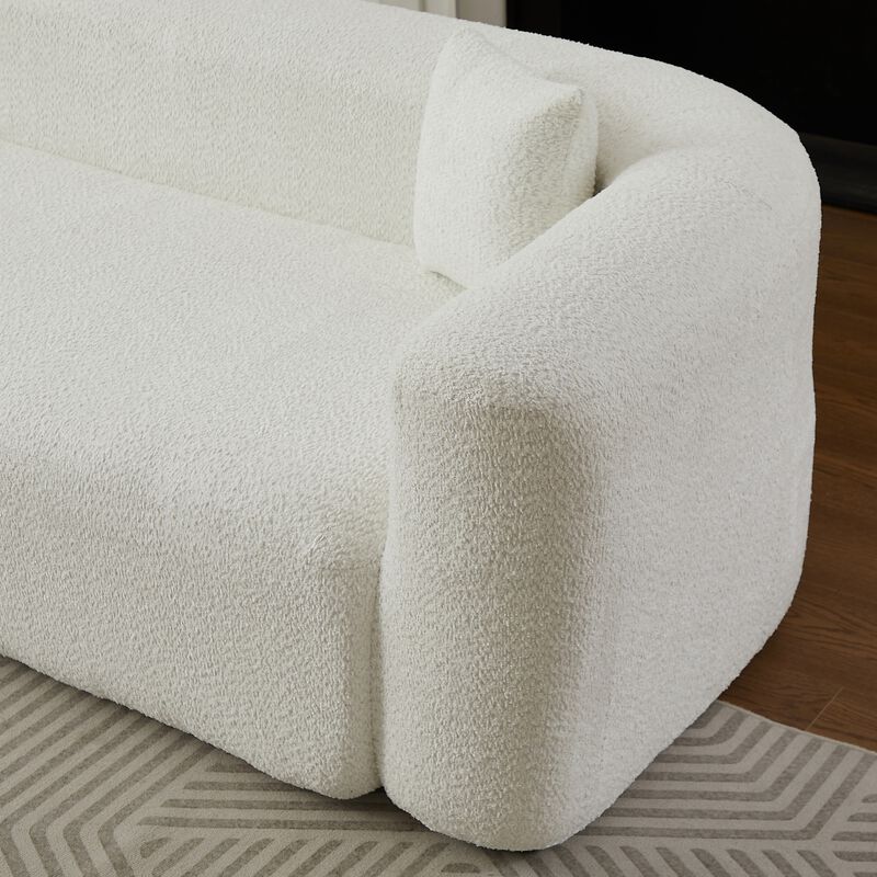 Rorvko Curved Chenille Sectional Sofa image number 8