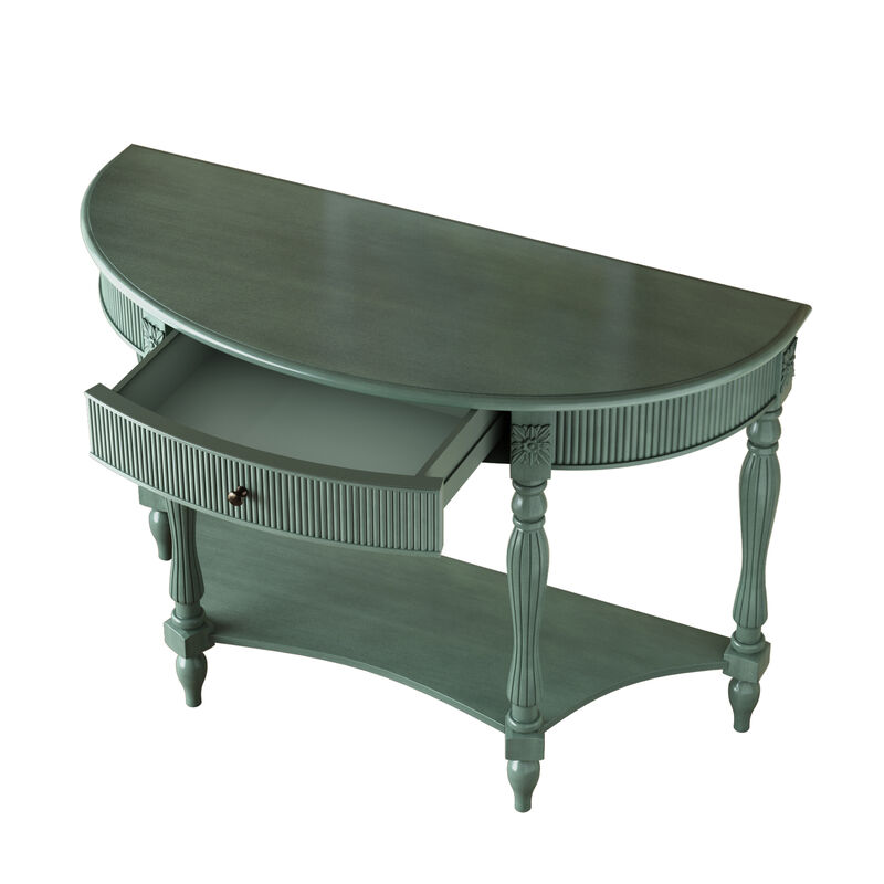 Muxtur Half Moon Console Table image number 5