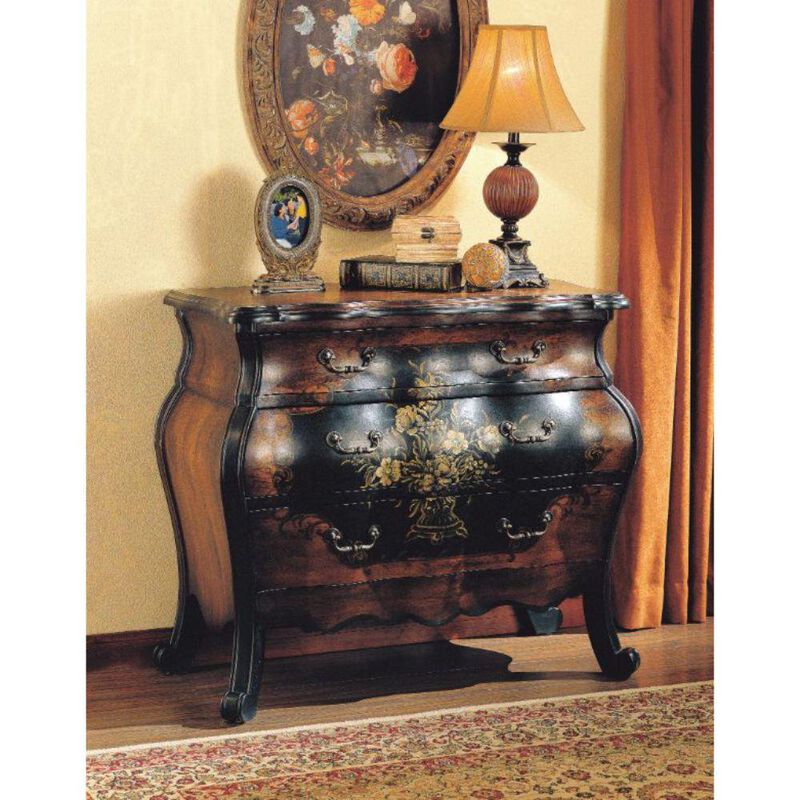 Acme Roma Oak & Antique Black Bombay Chest