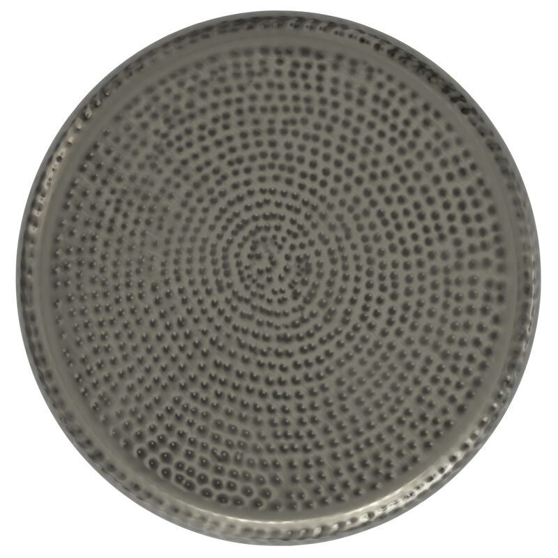 Preston Modern Industrial 22 inch Wide Metal Side Table, Fully Assembled