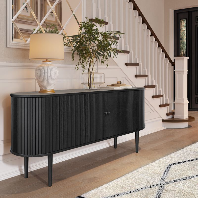 SLIDDO 71 Sideboard with sliding doors.