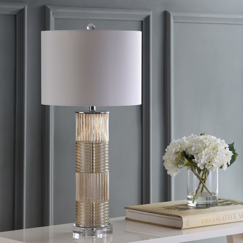 Genevieve Glass/Crystal LED Table Lamp