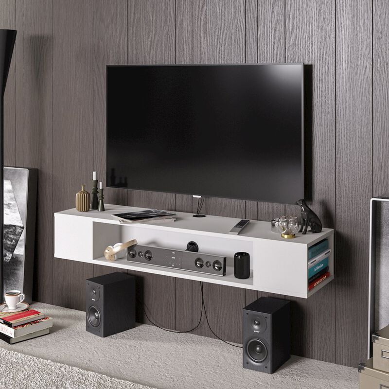 Decorotika Peti Floating Tv Stand-White