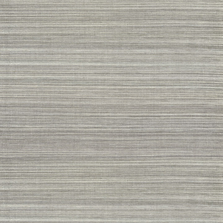 Nathan Silver Grasscloth Wallpaper