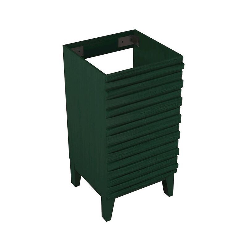Cascade 18" Freestanding Bathroom Vanity Cabinet without Top in Green Oak image number 2