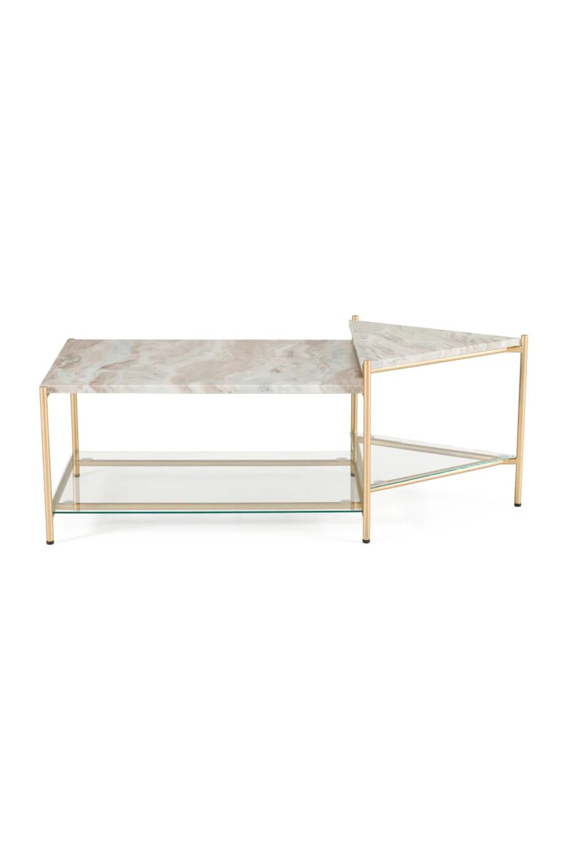 Beige Marble Coffee Table | OROA Modern Mosk image number 2