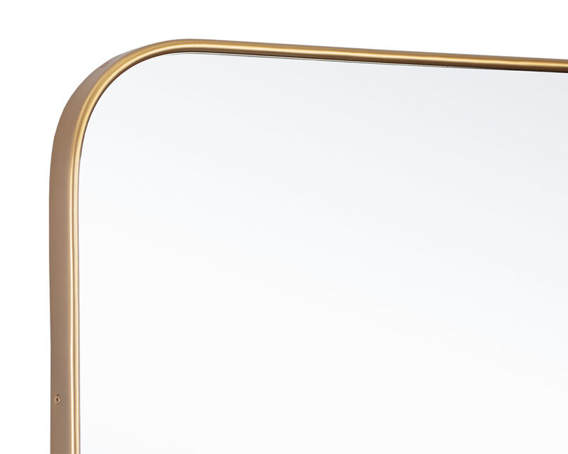 Vega Brass Wall Mirror image number 3