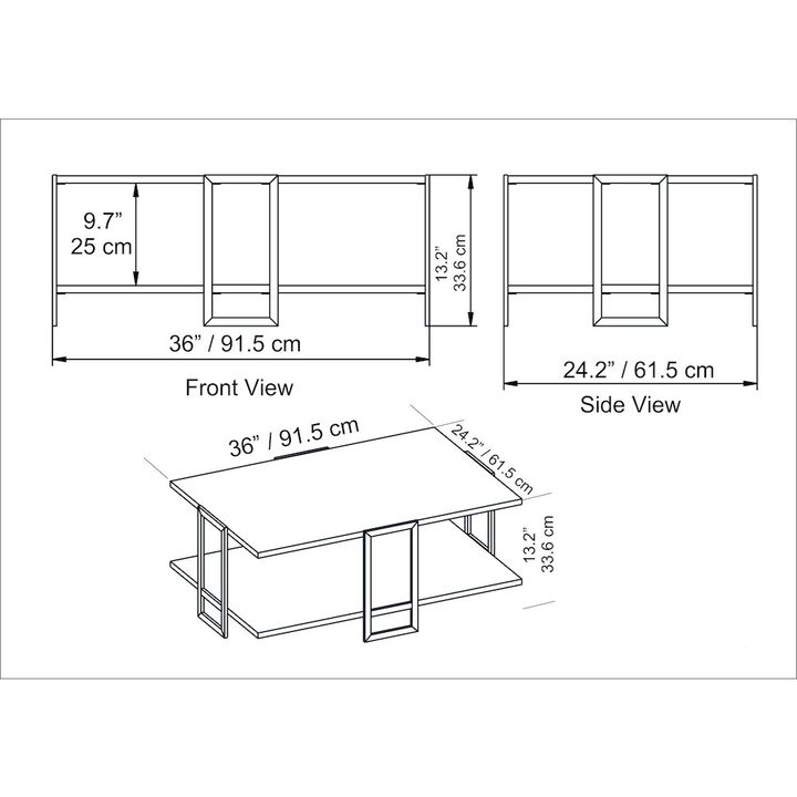 Decorotika Polka Coffee Table-Bendire Black