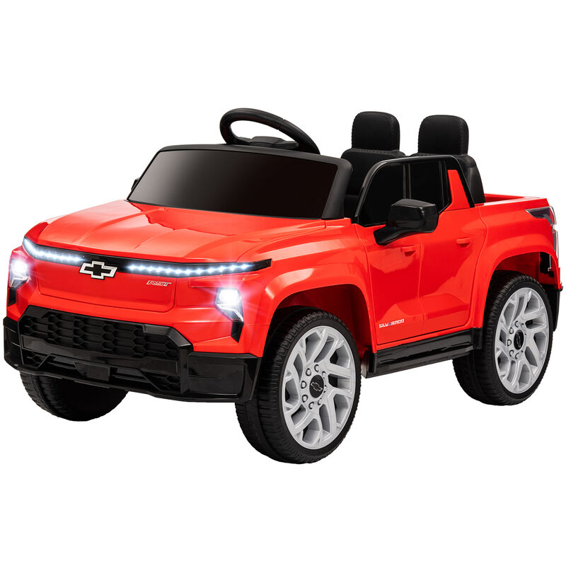 BreeBe 12V Chevrolet Silverado EV RST Licensed Kids Electric Car with Parent Remote Control, Spring Suspension image number 0