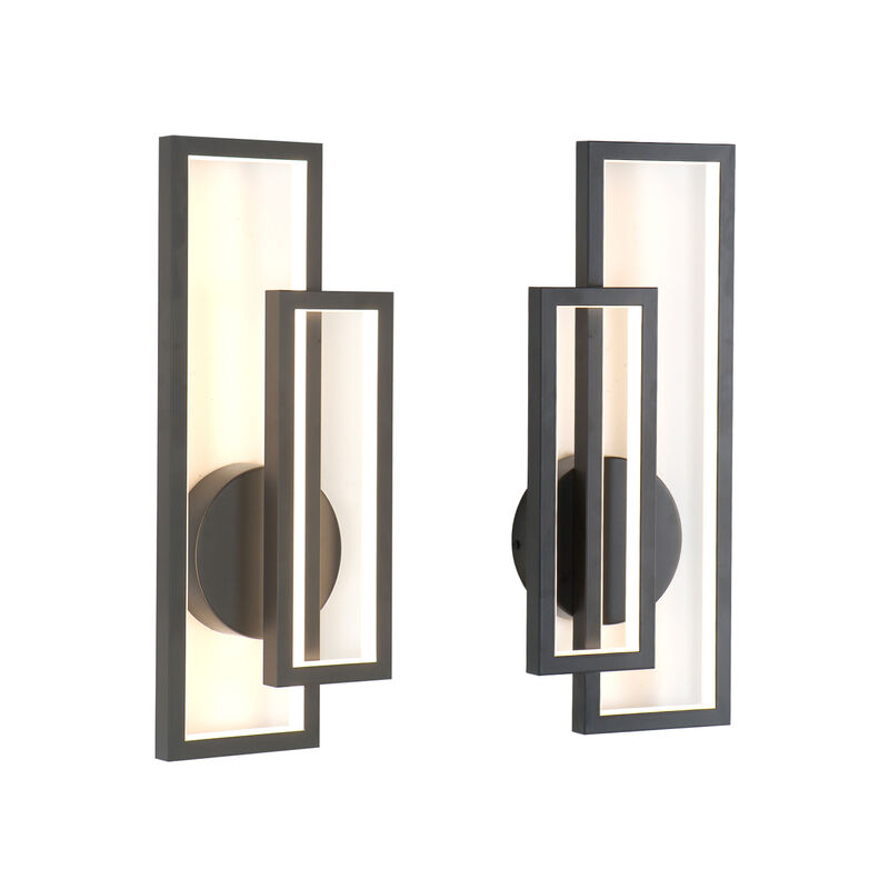 2-Pack Wall Light Wall Sconces Warm White Switch Dimmable image number 0