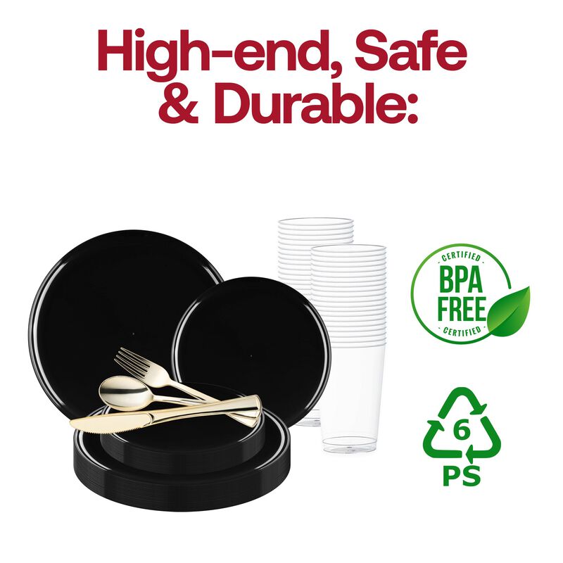 Flat Round Plastic Wedding Value Set (30 Sets) image number 4