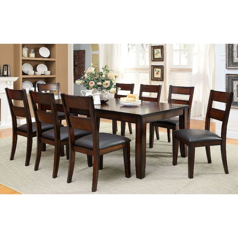Simple Relax Rectangular Dining Table in Dark Cherry image number 4