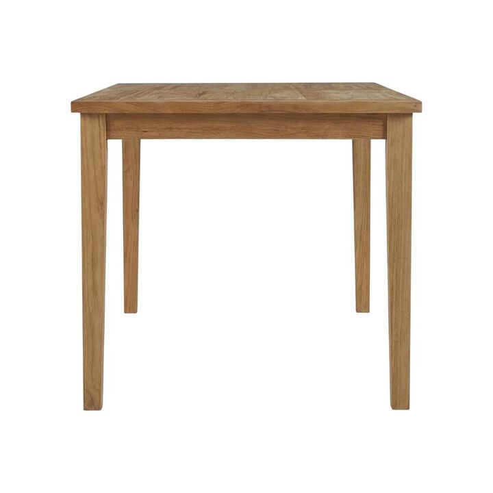 Teak Outdoor Patio Dining Table with Classic Design and Durable Construction