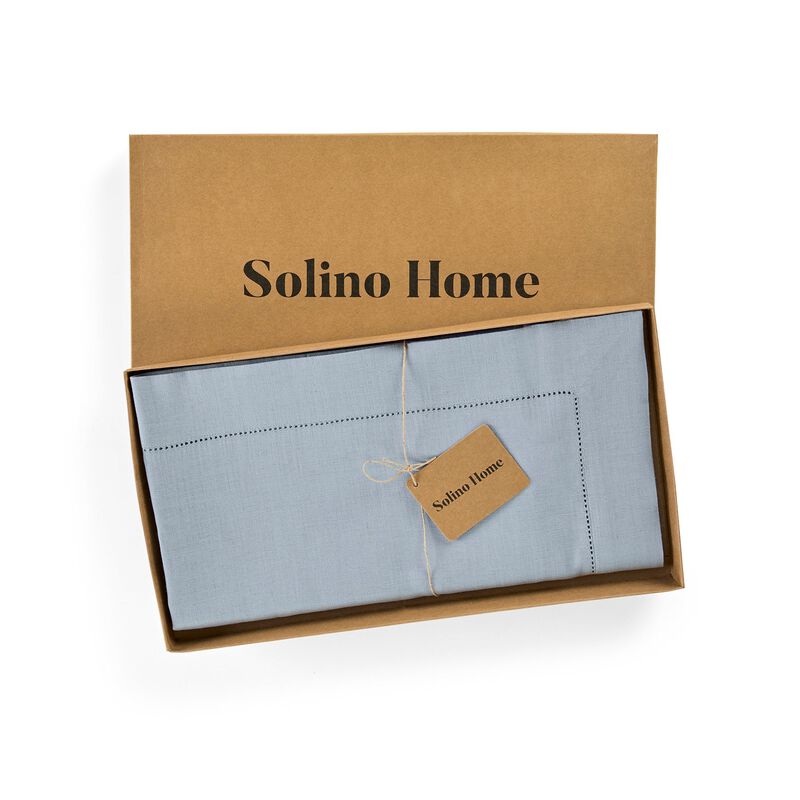 Solino Home Fete 100% Linen Tablecloth &ndash; Handcrafted, Machine Washable, Perfect for Holiday and Everyday Dining