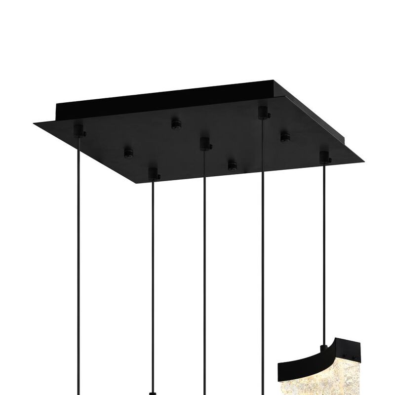 Lava Integrated LED Black Mini Pendant