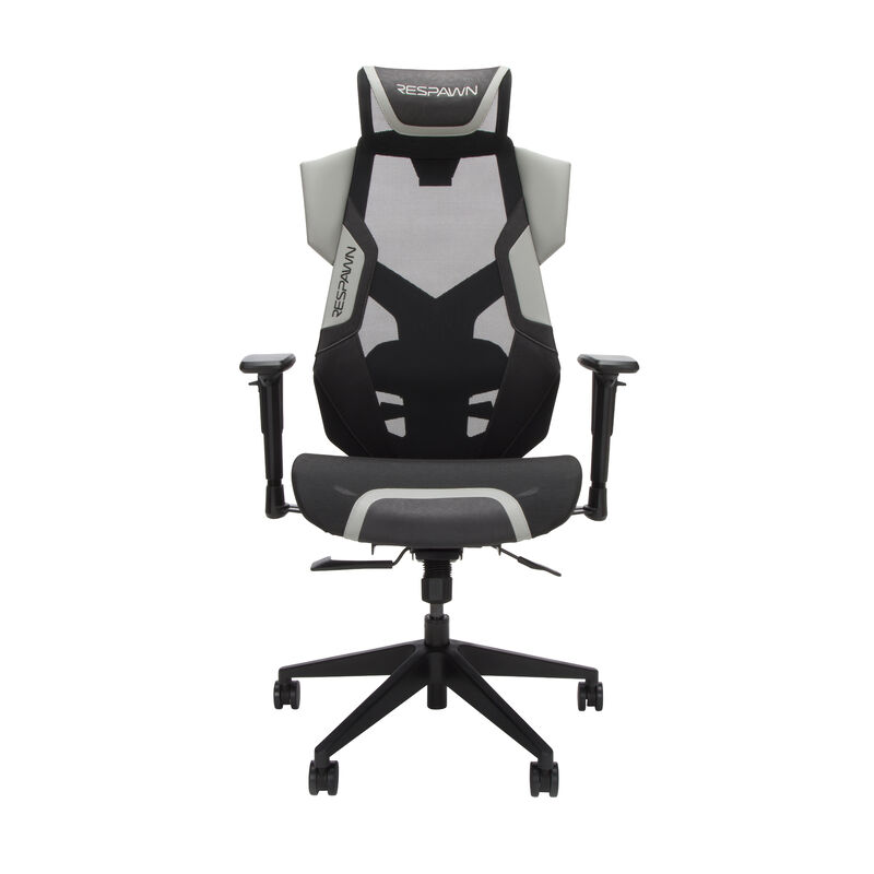 RESPAWN FLEXX Ergonomic Office and Gaming Chair with Lumbar Support - Breathable Mesh Recliner with Headrest & Adjustable Arms, Comfy Home Office Desk Chairs, Reclining Gaming Seat for Adults