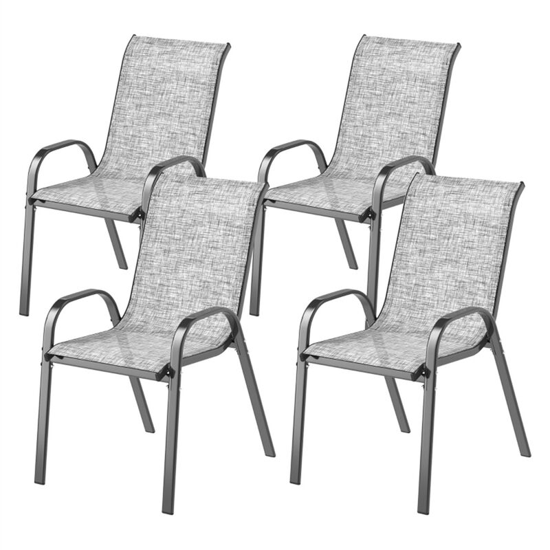 Set of 4 Outdoor Dining Chairs, Durable and Comfortable Seating for Patio or Backyard image number 0