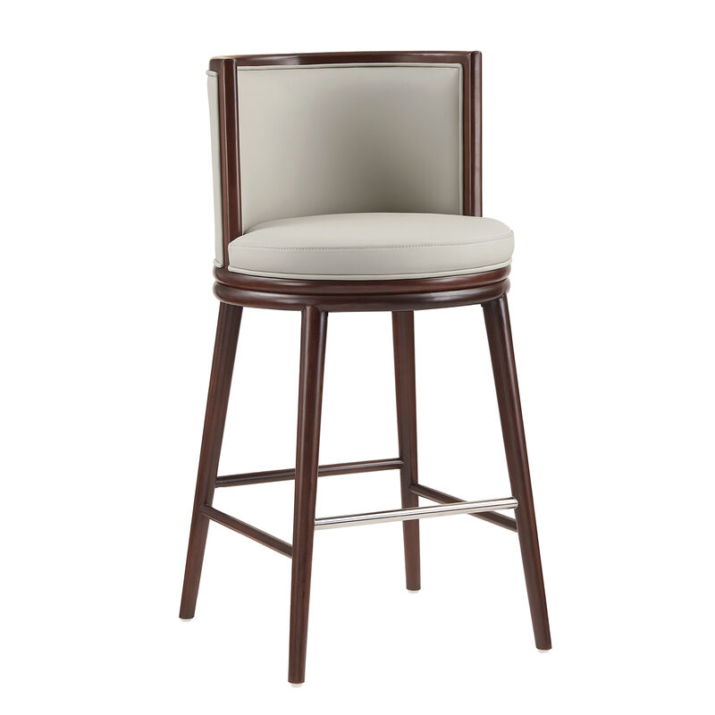 Evalyn Light Gray Bar Stools (Set of 3)