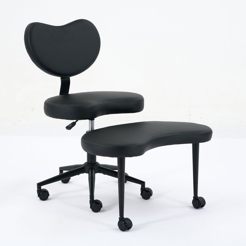 GOODSILO Flexible Seating Meditation Chair With Adjustable Footstool And Lumbar Support For Active Sitting Positions image number 3