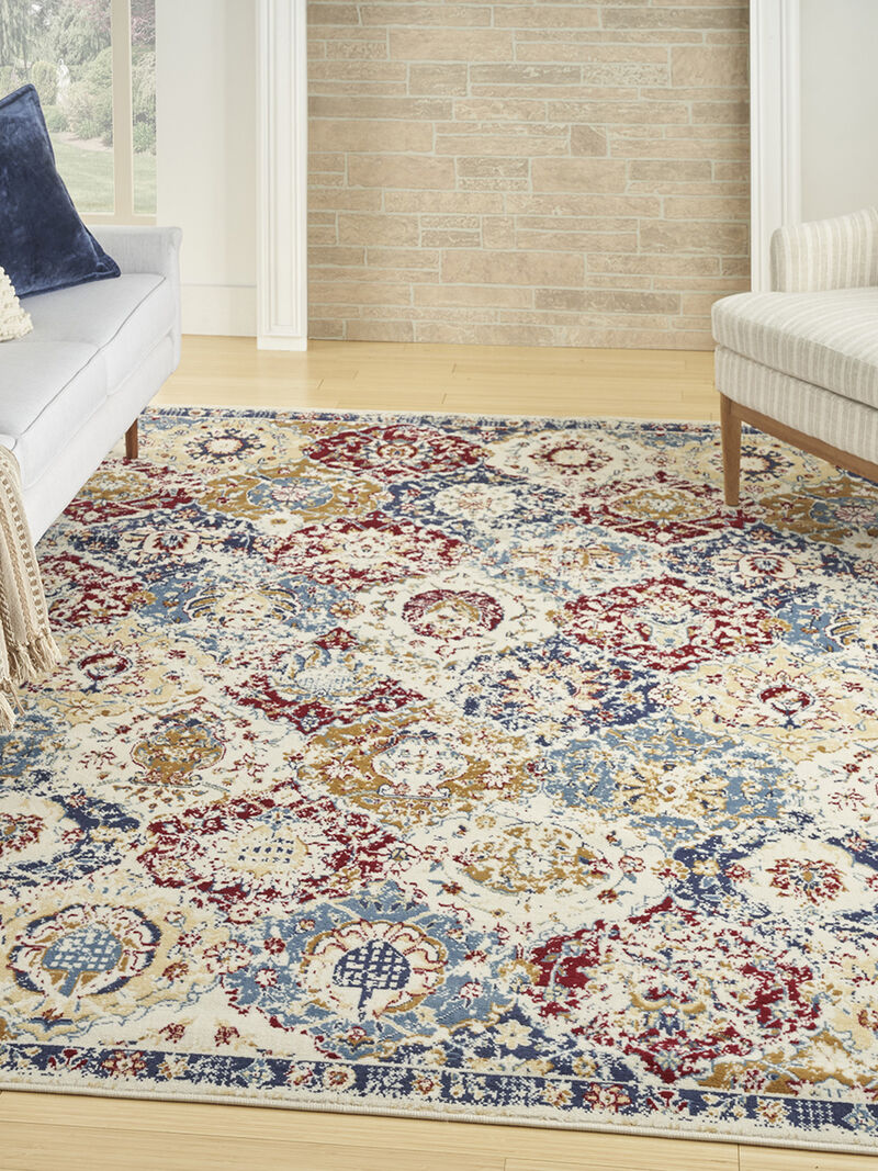 Grafix GRF31 Turquoise/Multicolor 7' x 10' Rug image number 3