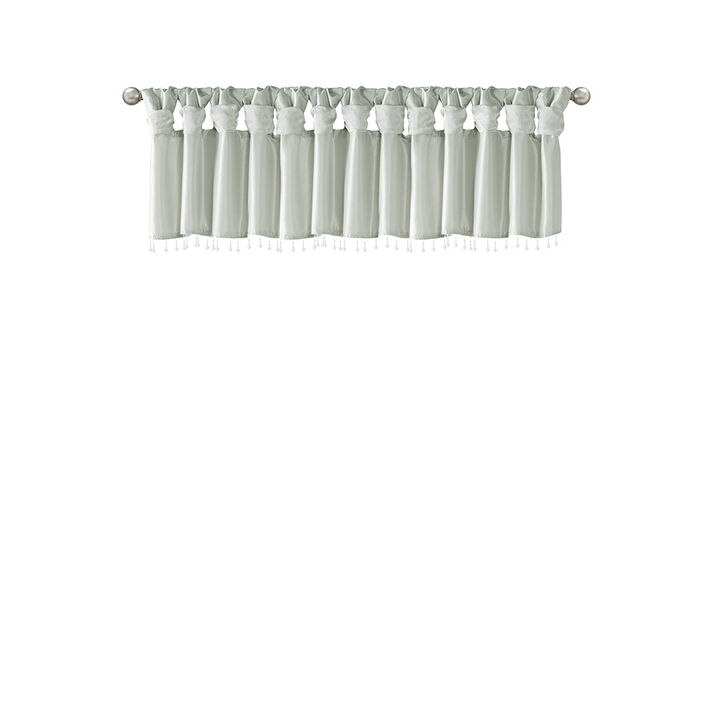 Gracie Mills Elroy Lightweight Beaded Faux Silk Valance