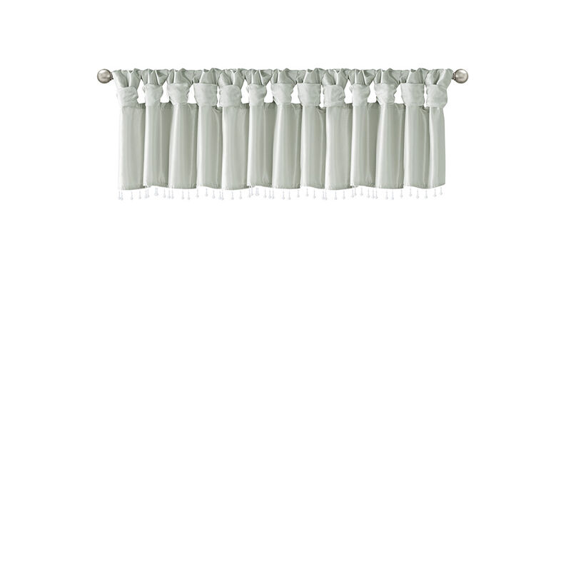 Gracie Mills Elroy Lightweight Beaded Faux Silk Valance