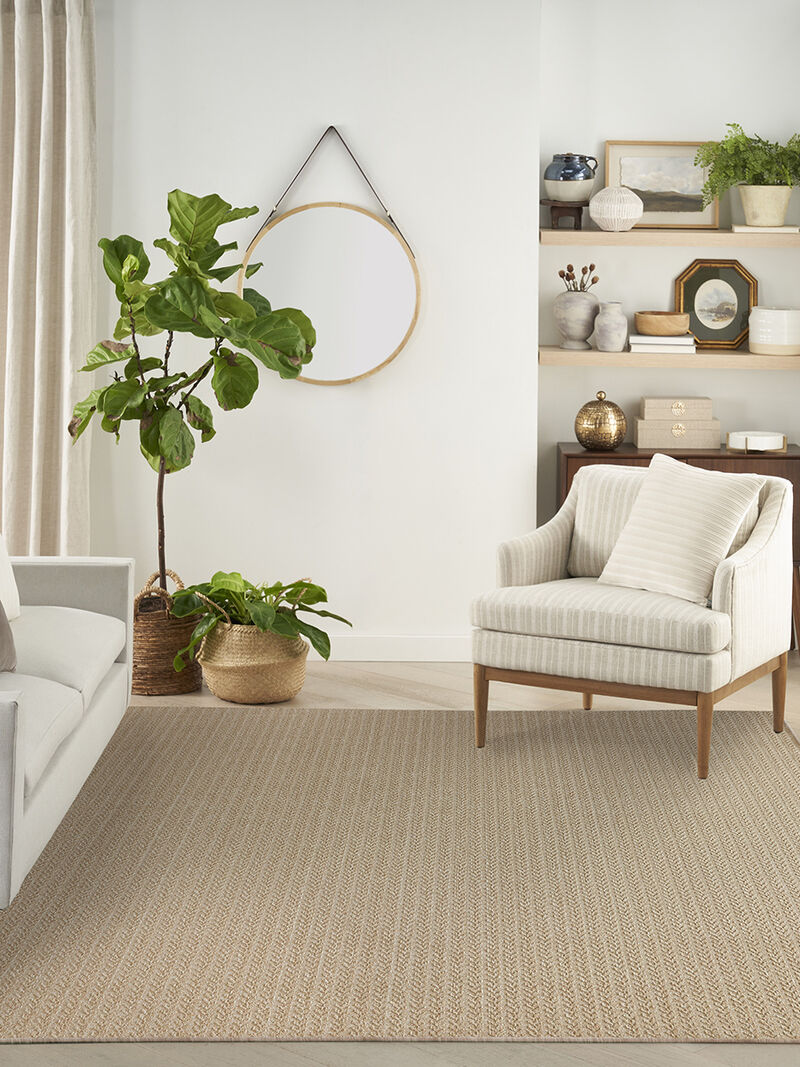 Tulum TLM02 Taupe 6' x 9' Rug