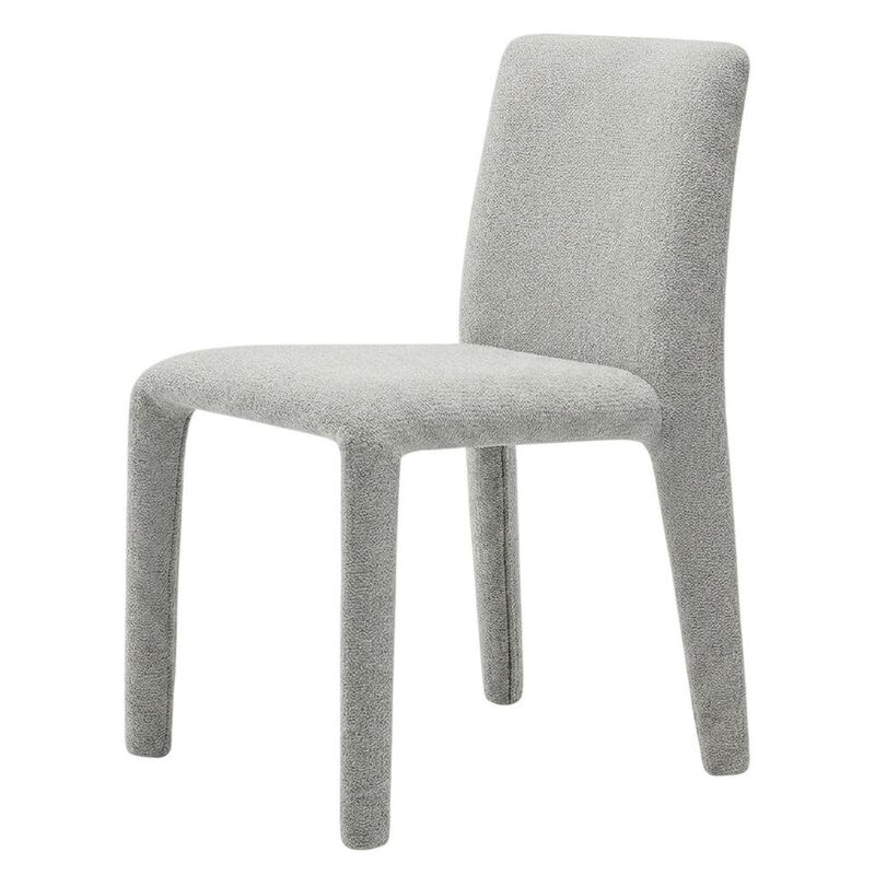 Fabric Upholstered Dining Chair with Cushioned Seat for Dining Room, Navy image number 1