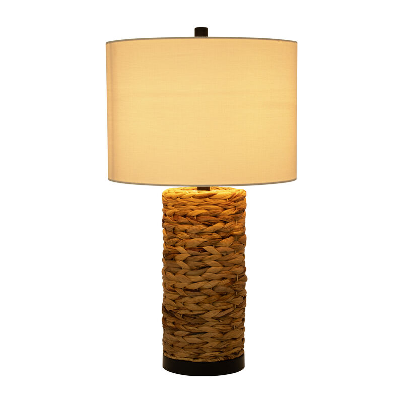 Seagrass 26" Pillar Table Lamp, Natural image number 2