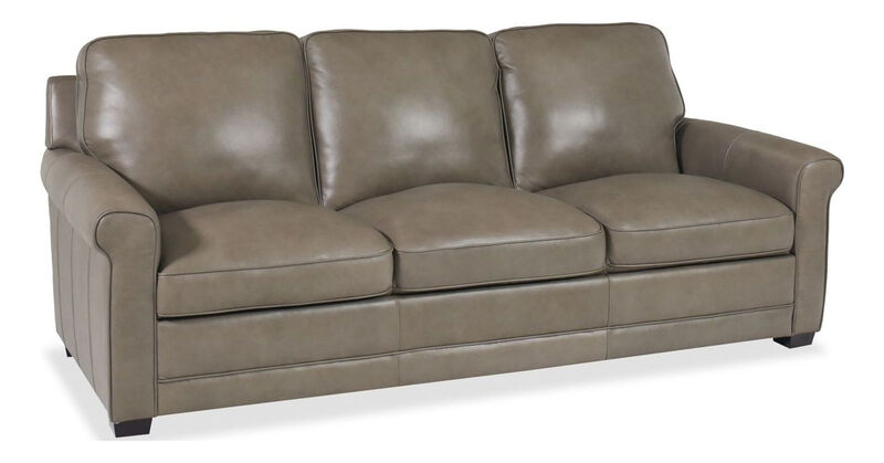 Feather Stationary Leather Sofa image number 3