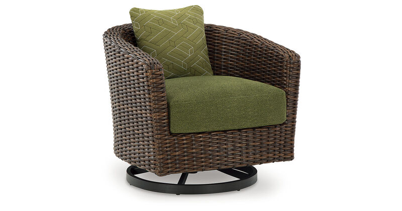 Horizon Hall Outdoor Swivel Lounge Chair with Cushion image number 2