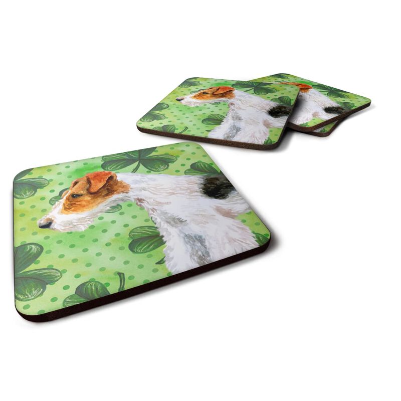 Caroline's Treasures Fox Terrier St Patrick's Decorative coasters, Multicolor