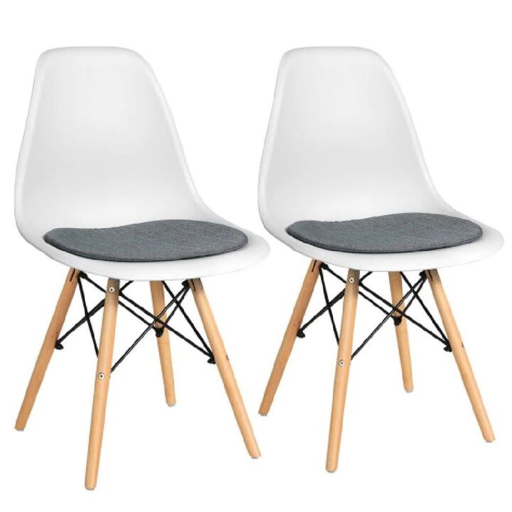 2 Pcs Dining Chair Mid Century Modern DSW Chair Furniture