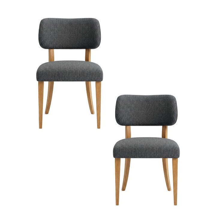 Envelor Linen Pillow-Back Dining Chair, Set of 2