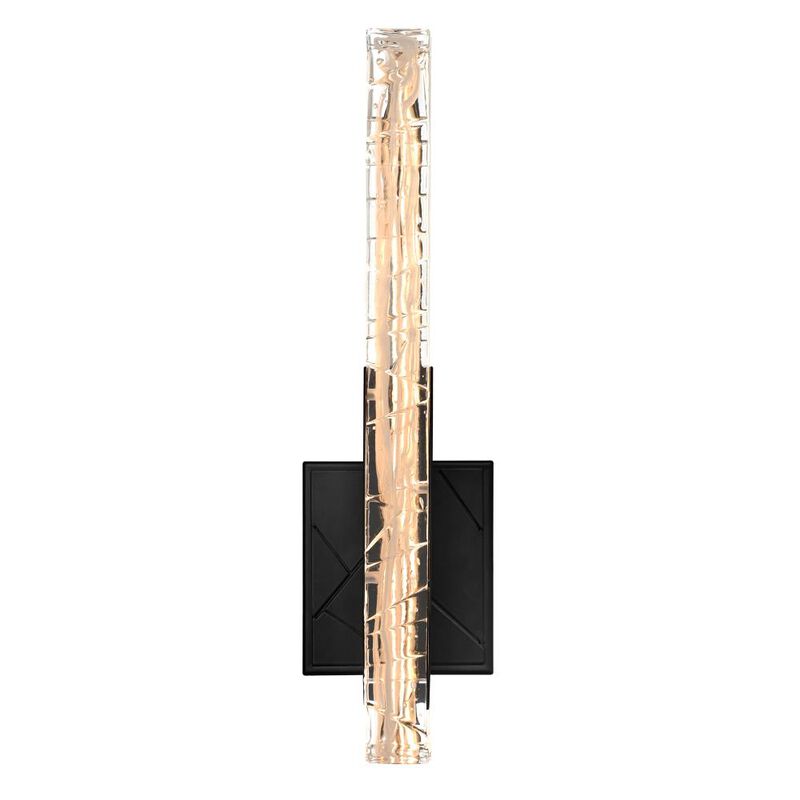 Valira Integrated LED Black Wall Light