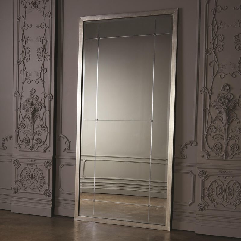 Beaumont Floor Mirror- Silver