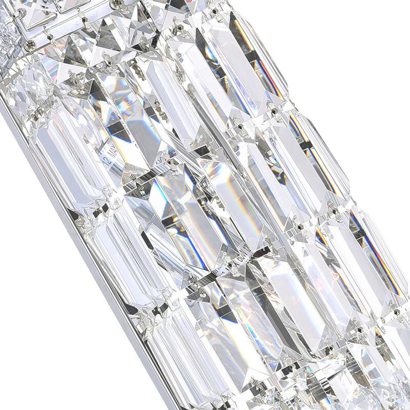 CWI Lighting Colosseum 2 Light Bathroom Sconce With Chrome Finish