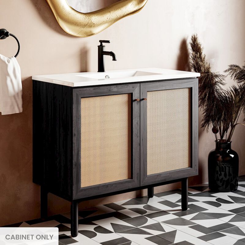 Classe 36" Bathroom Vanity in Black Cabinet Only image number 1
