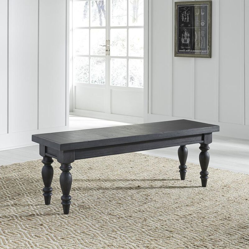 Liberty Furniture Harvest Home Backless Bench (RTA) in Chalkboard image number 1