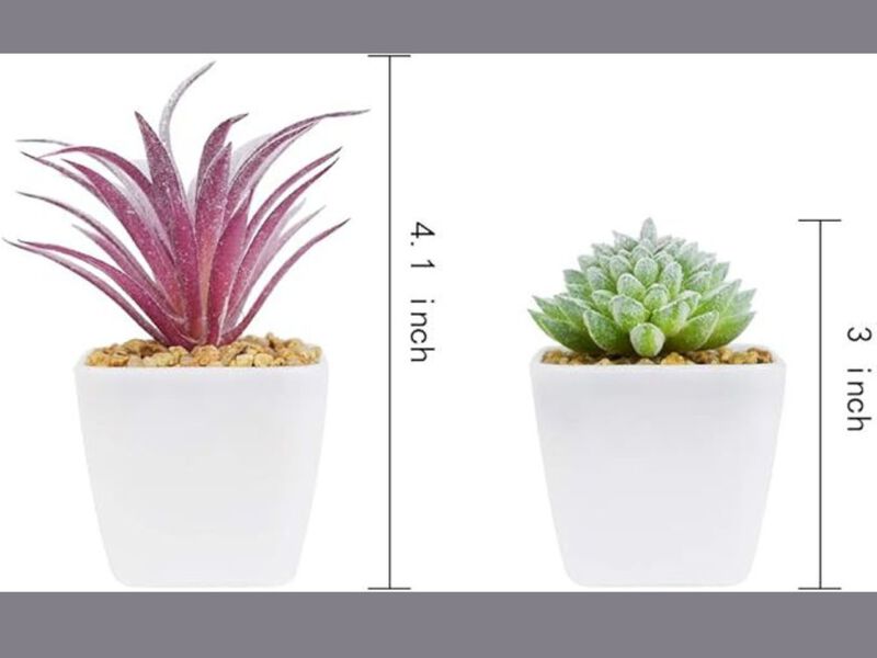 Artificial Succulent Plants Outdoor Home Decor Succulents Pots image number 2